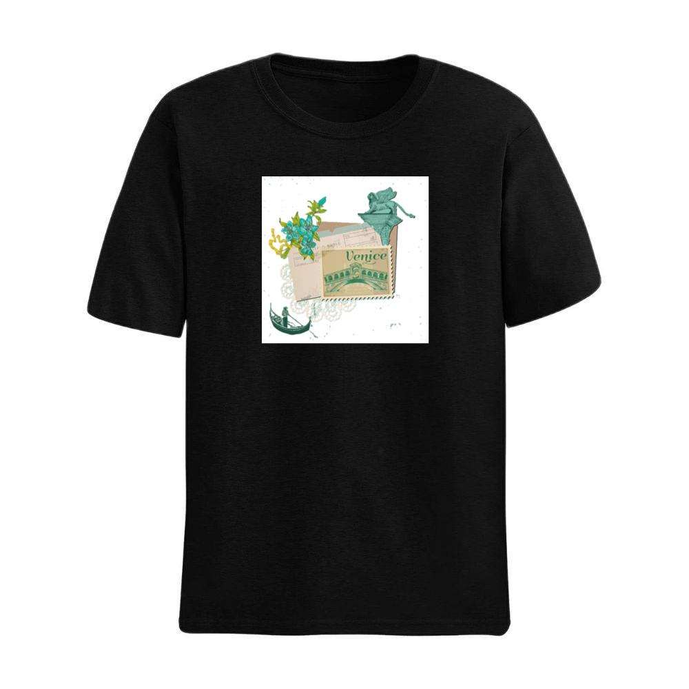 Rialto Bridge, Lion, and Gondola Collage T-Shirts