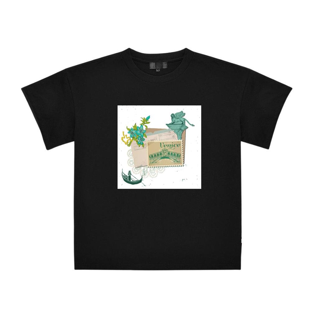 Rialto Bridge, Lion, and Gondola Collage T-Shirts