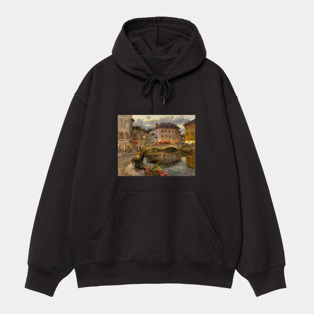 Riverside Village Lights Hoodie