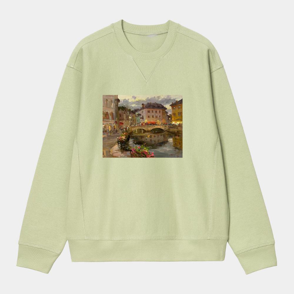Riverside Village Lights Sweatshirt