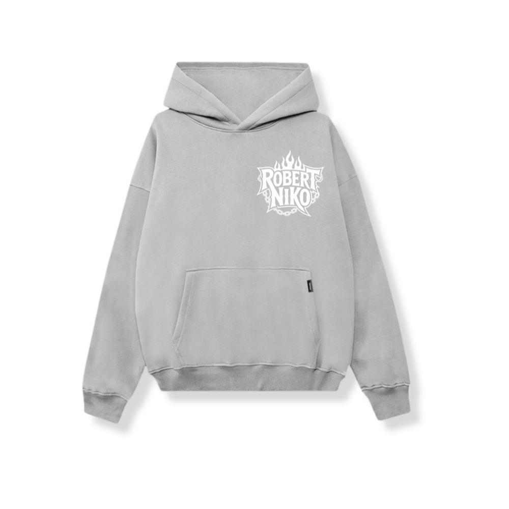 Robert Niko Fire Typography Design Hoodie