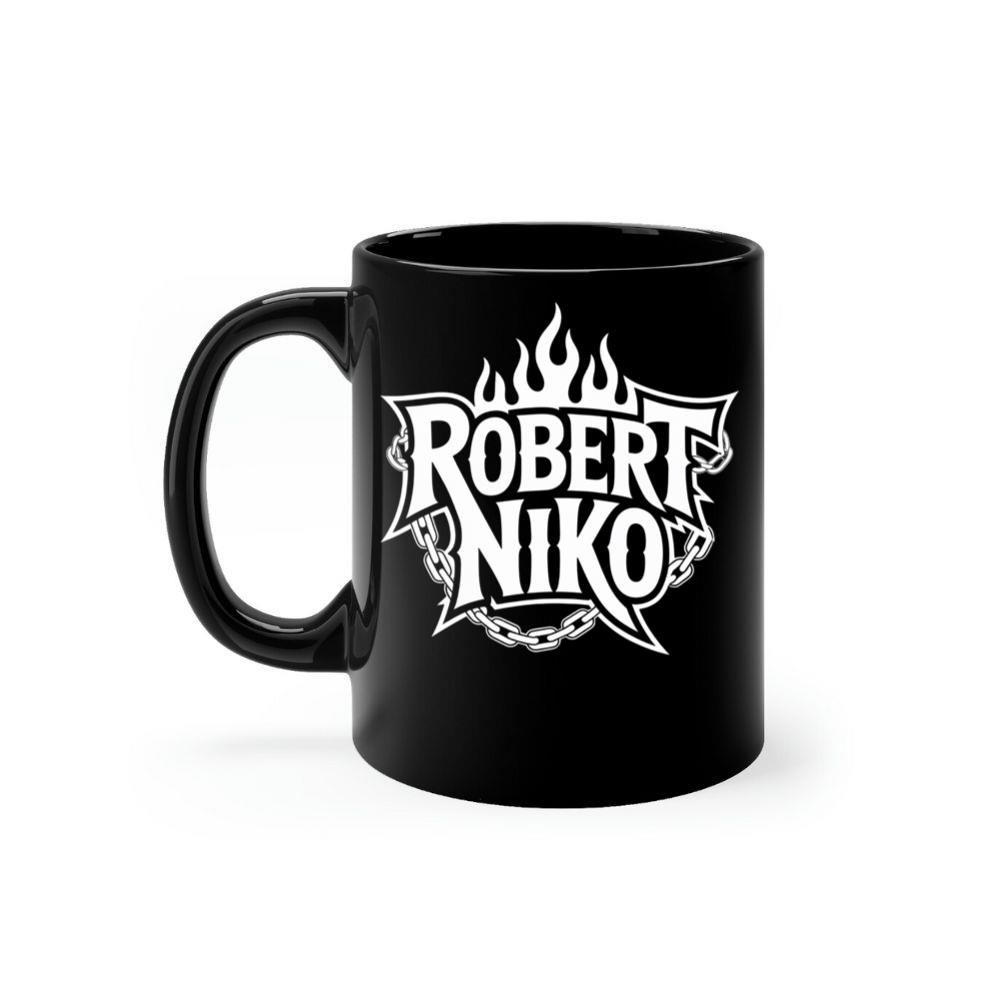 Robert Niko Fire Typography Design Mug