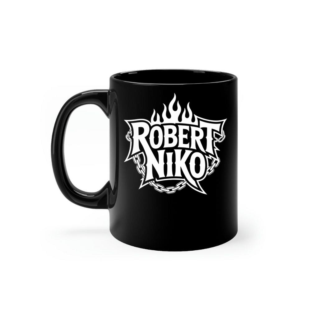 Robert Niko Fire Typography Design Mug