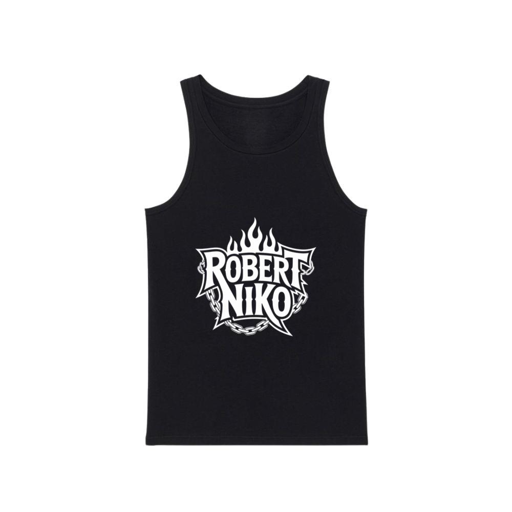 Robert Niko Fire Typography Design TankTop Men