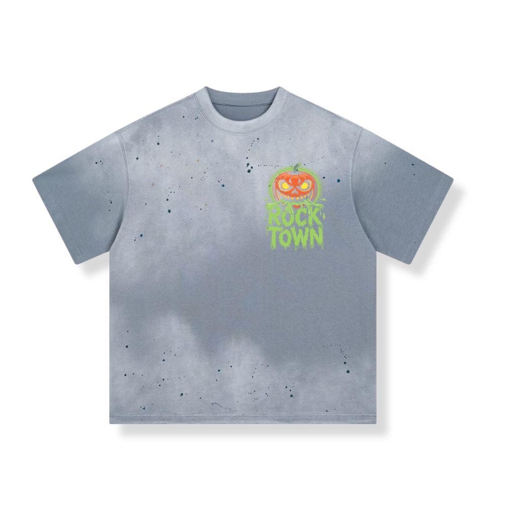 Rock Town Pumpkin Head Retro Cartoon Graphic T-Shirt 2 Rock Town Pumpkin Head Retro Cartoon Graphic T-Shirt - Image 2