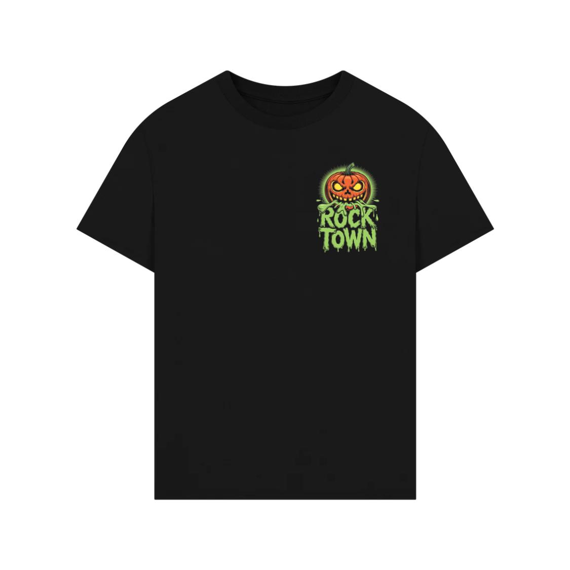 Rock Town Pumpkin Head Retro Cartoon Graphic T-Shirts