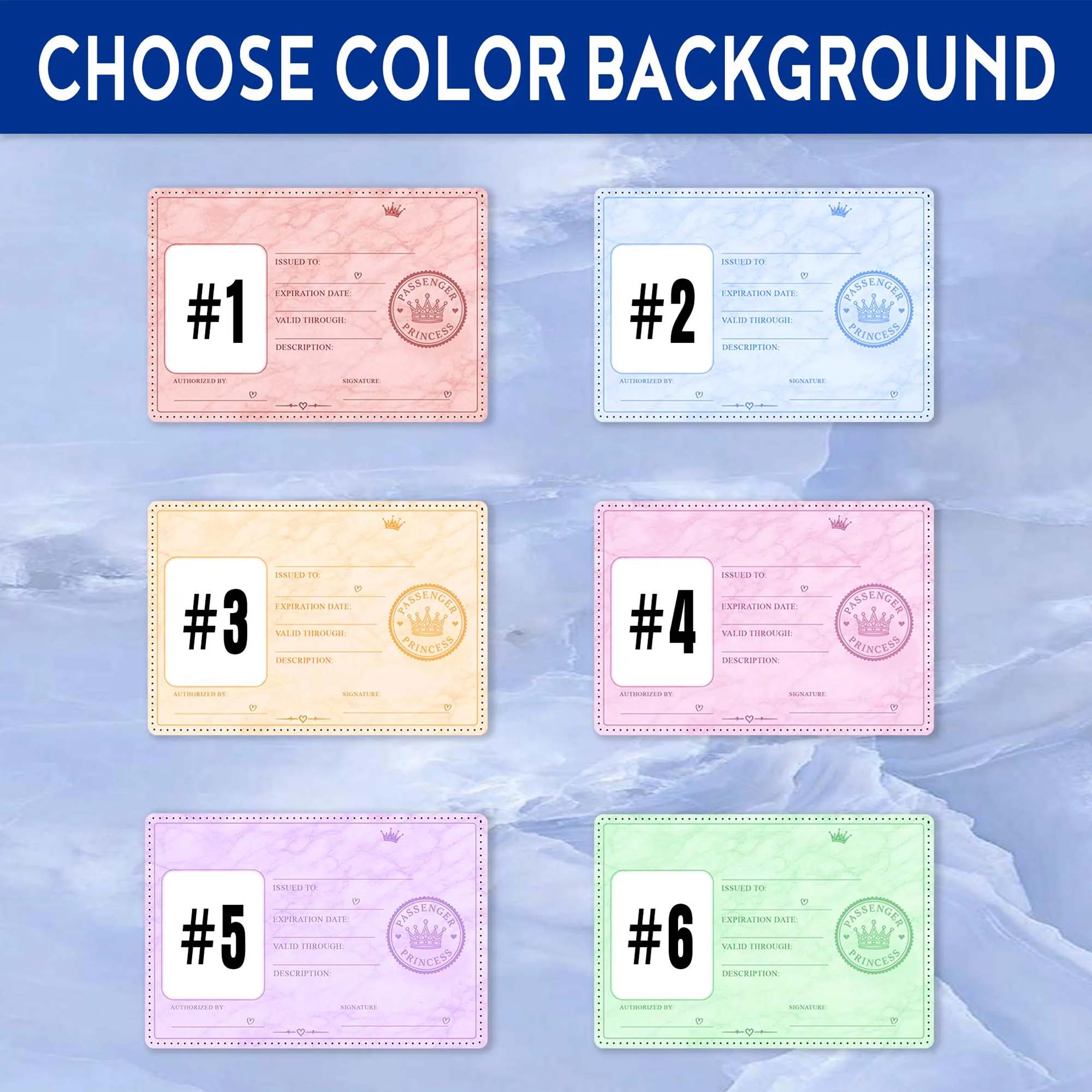 RodyThread Custom Personalized Passenger Princess Photo Car Visor Clip For Girlfriend Cute Coquette Meme Trend Light Blue Plastic Metal Clip Custom Car Accessories Decor Gift For Husband Boyfriend Chauffeur - Image 4