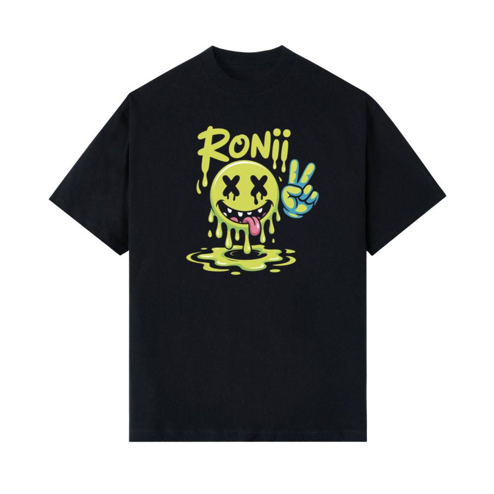 Roni Slime Smiley Face Streetwear Design T-Shirt