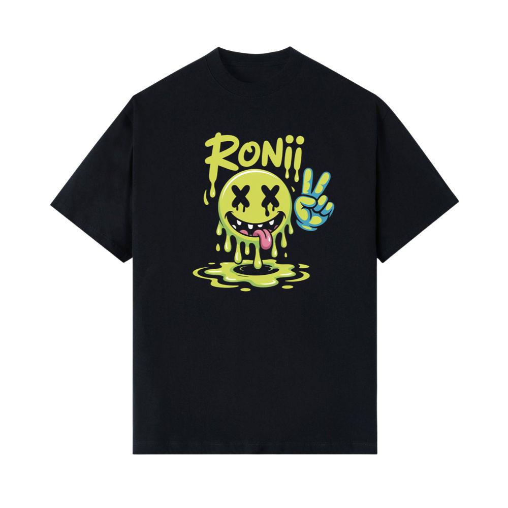 Roni Slime Smiley Face Streetwear Design T-Shirt