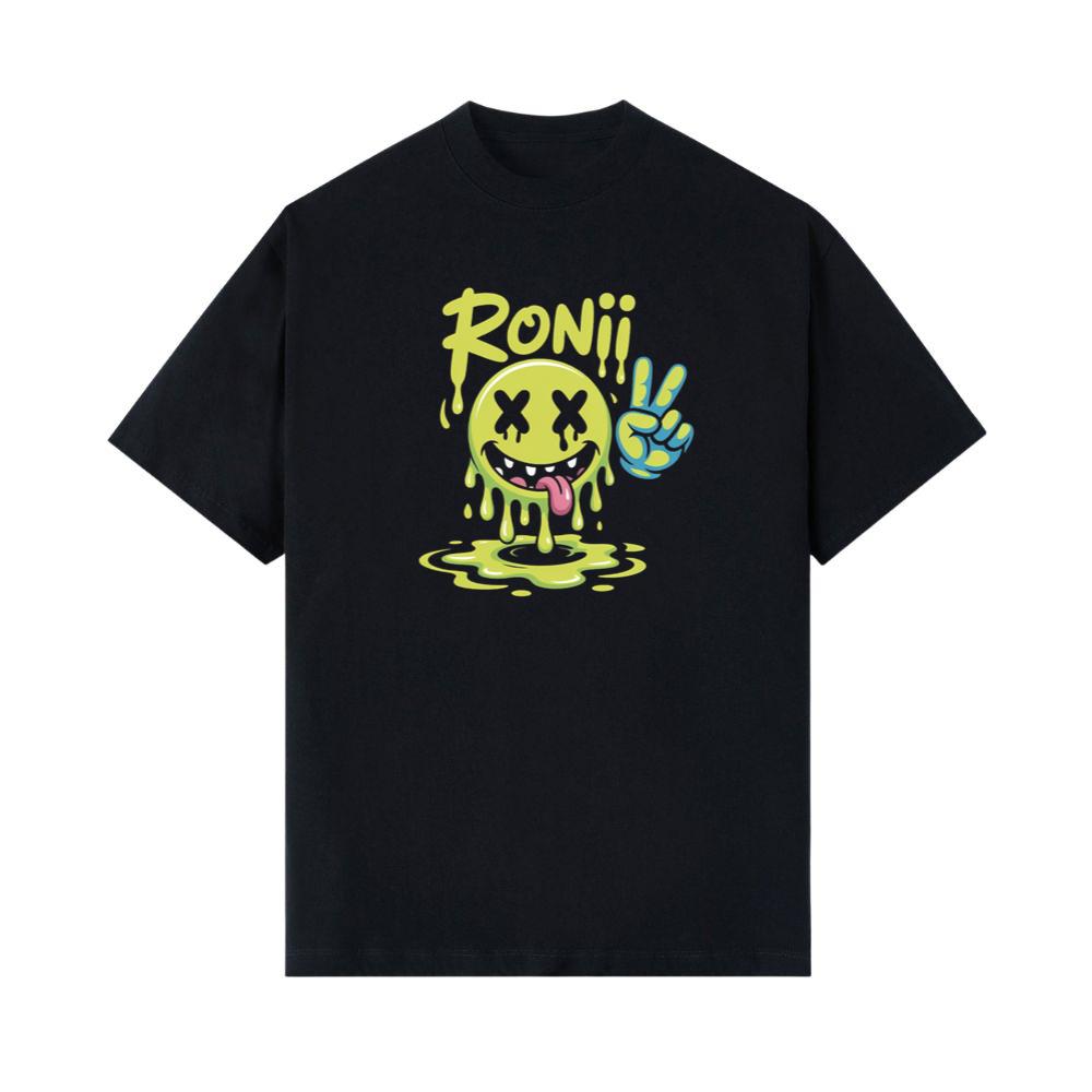 Roni Slime Smiley Face Streetwear Design T-Shirt