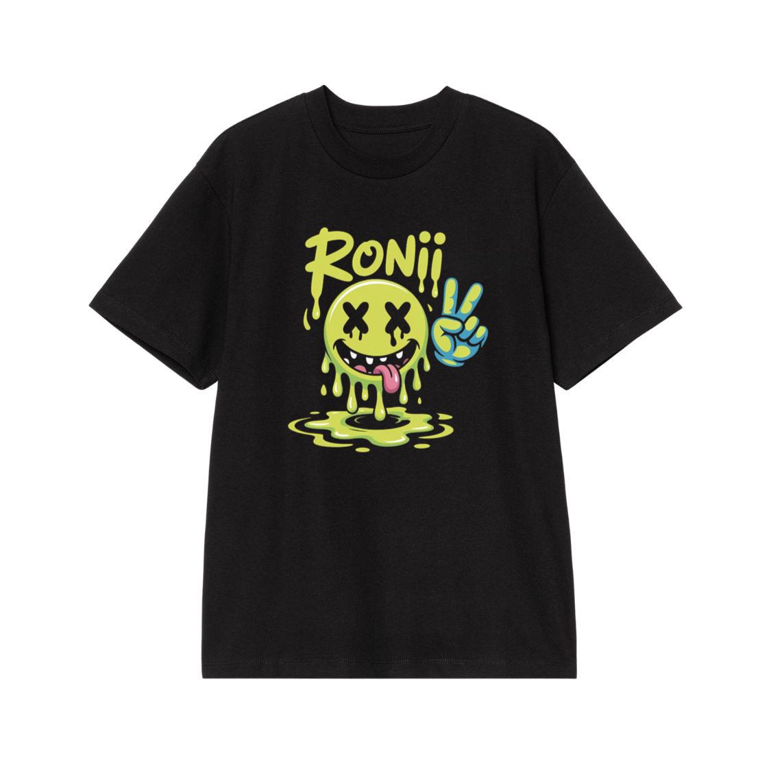 Roni Slime Smiley Face Streetwear Design T-Shirt