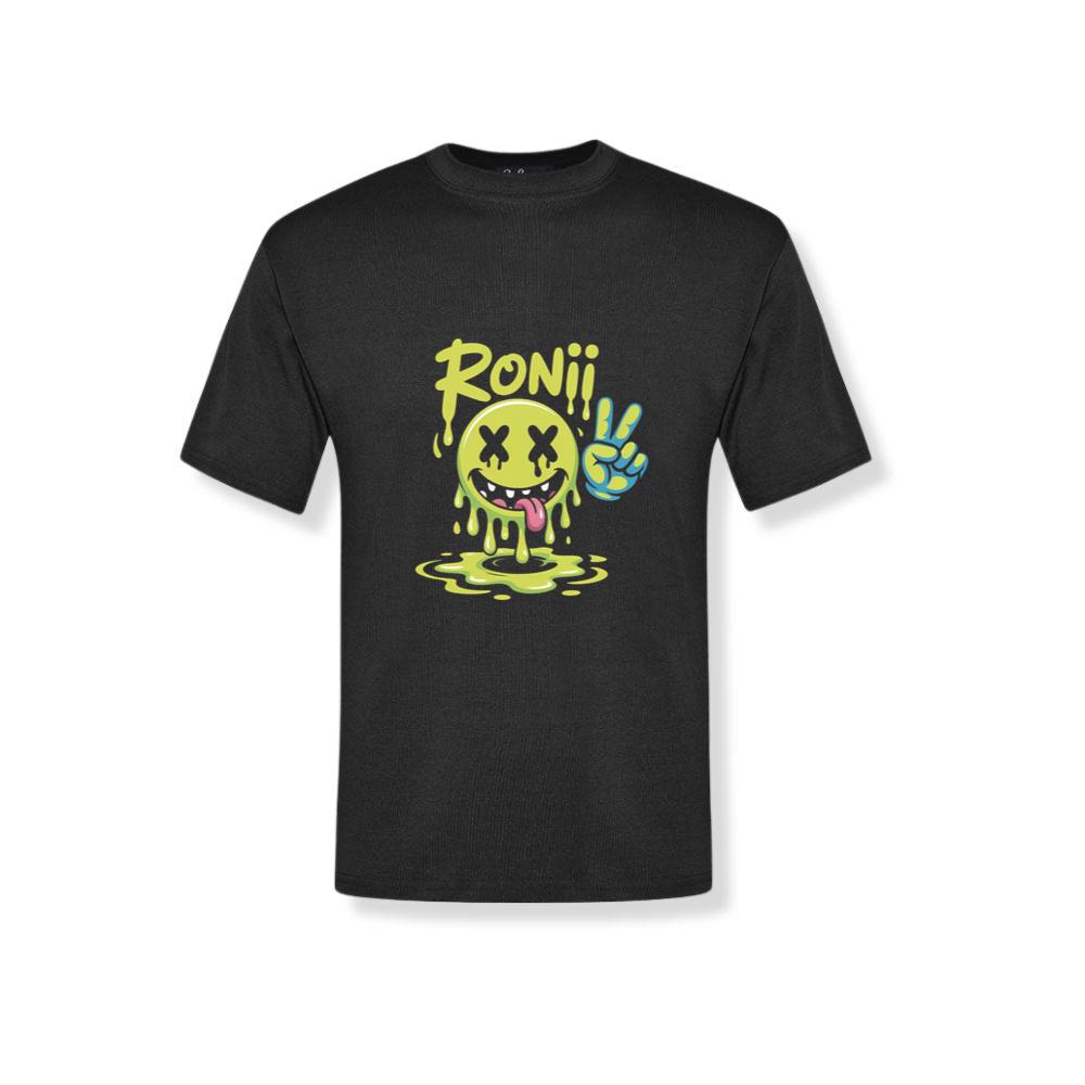 Roni Slime Smiley Face Streetwear Design T-Shirt