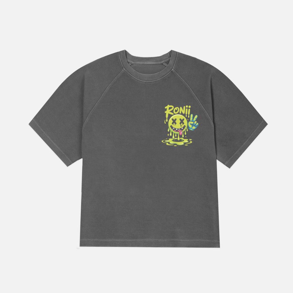 Roni Slime Smiley Face Streetwear Design T-Shirt - Image 3