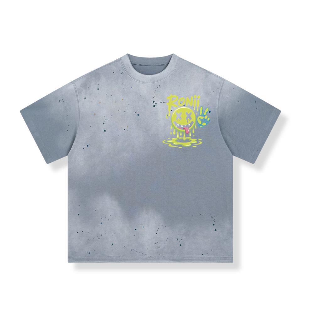 Roni Slime Smiley Face Streetwear Design T-Shirt