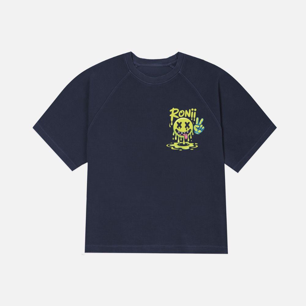 Roni Slime Smiley Face Streetwear Design T-Shirt - Image 2