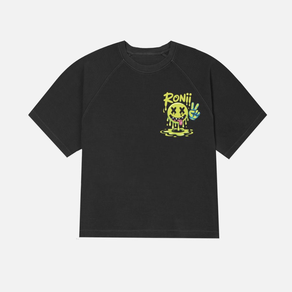 Roni Slime Smiley Face Streetwear Design T-Shirt - Image 3