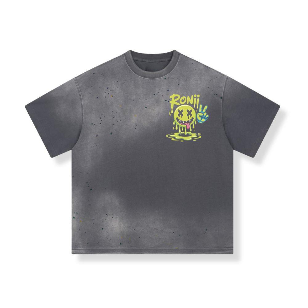 Roni Slime Smiley Face Streetwear Design T-Shirts - Image 4