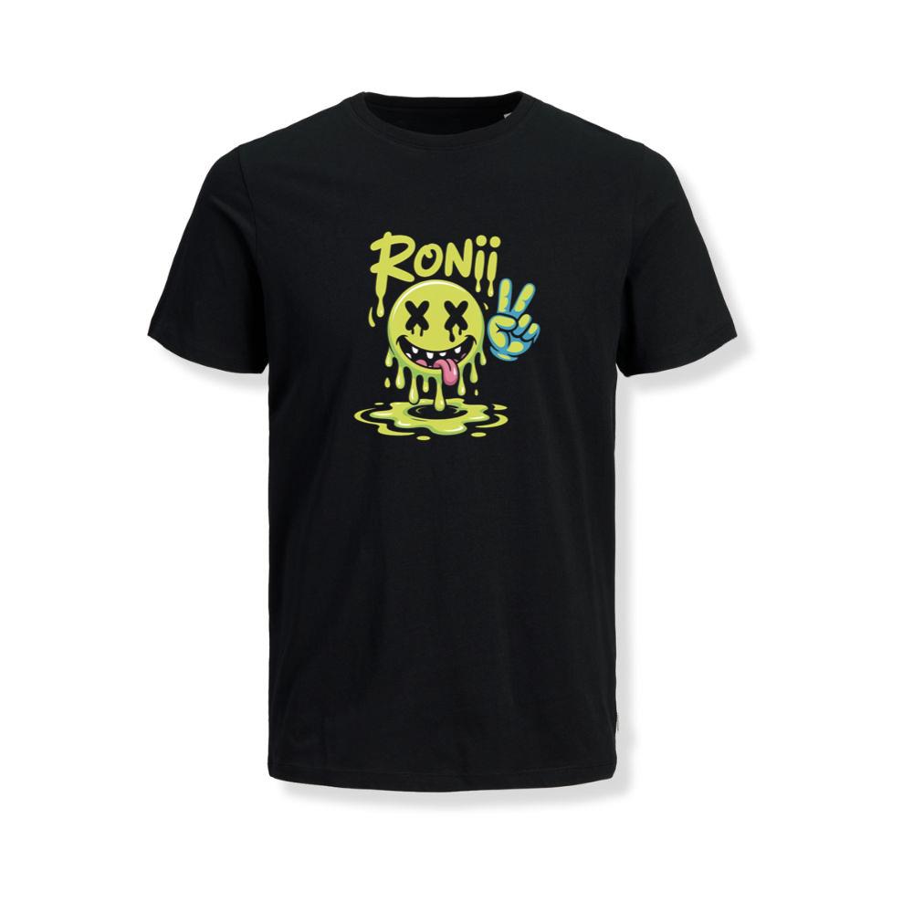 Roni Slime Smiley Face Streetwear Design T-Shirts