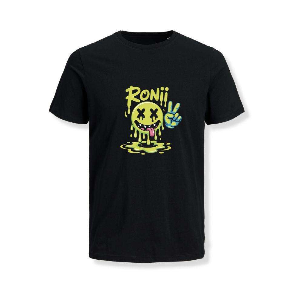 Roni Slime Smiley Face Streetwear Design T-Shirts