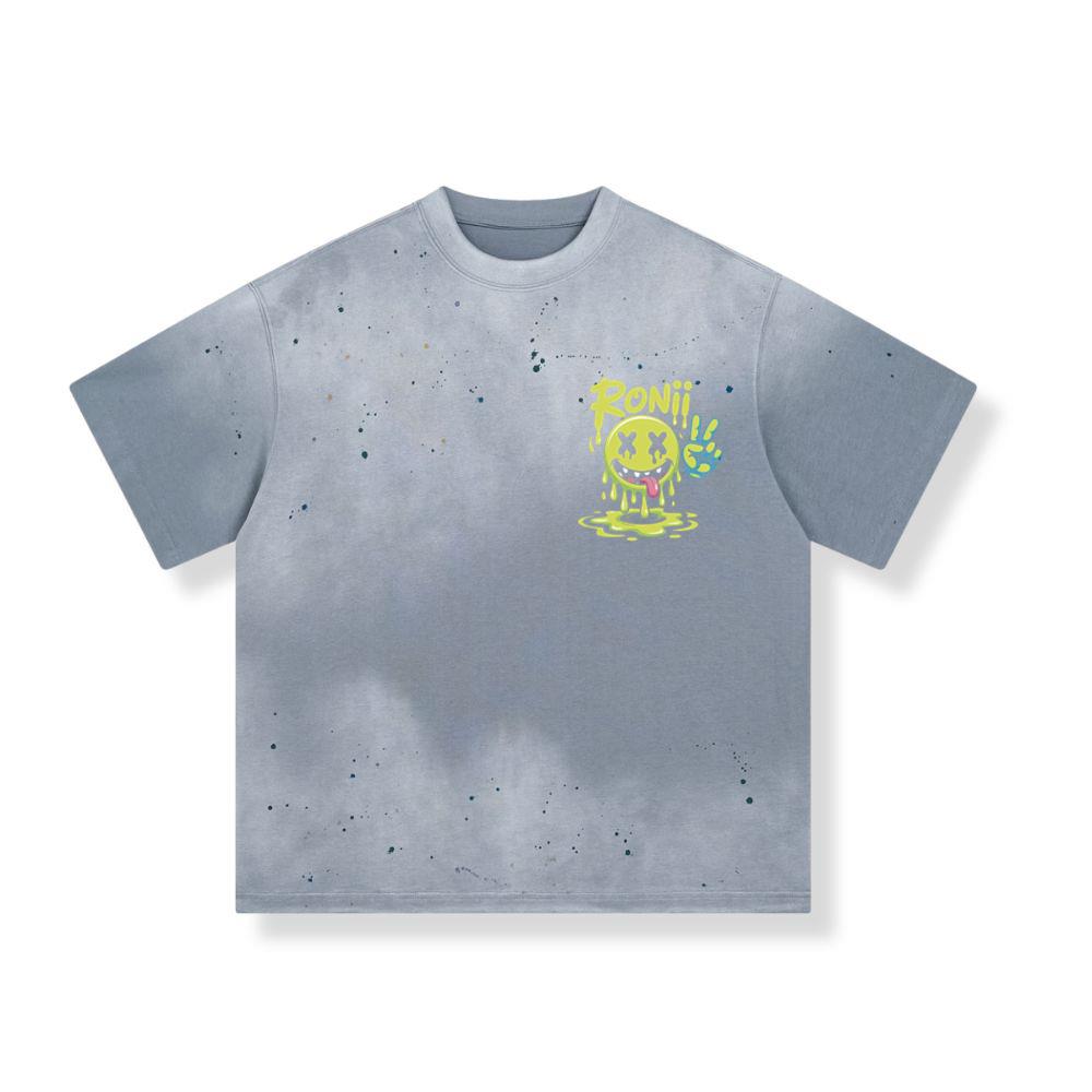Roni Slime Smiley Face Streetwear Design T-Shirts