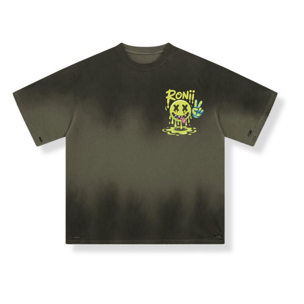Roni Slime Smiley Face Streetwear Design T-Shirts - Image 3