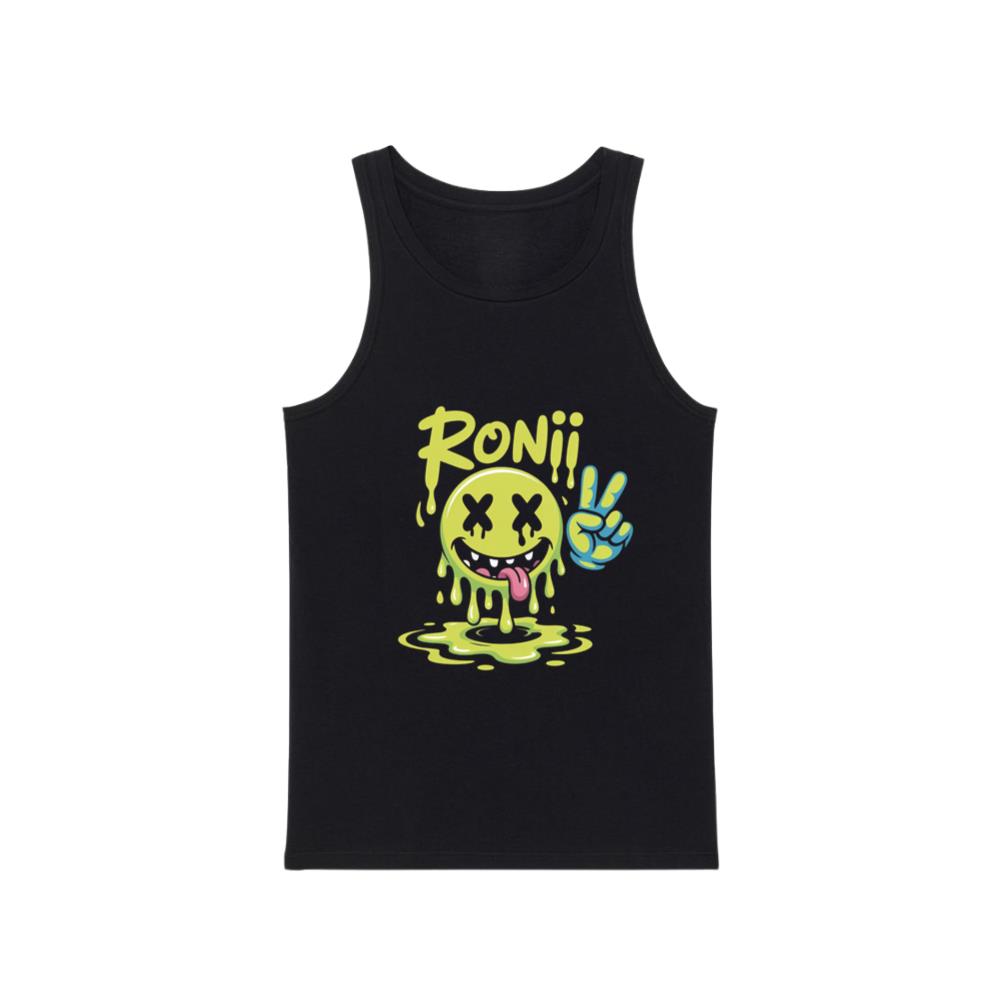 Roni Slime Smiley Face Streetwear Design Tank Top