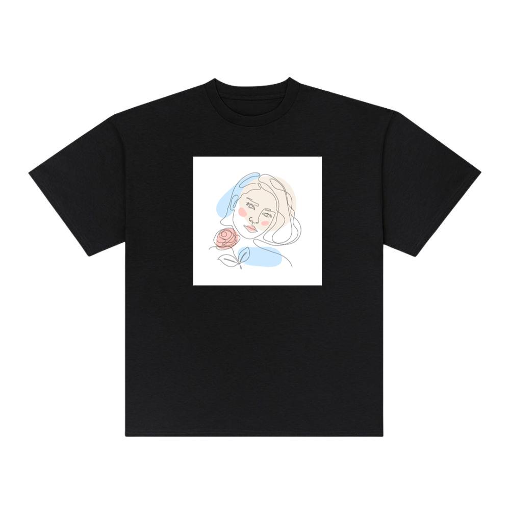 Rose Head Woman Art TShirts Kulottee