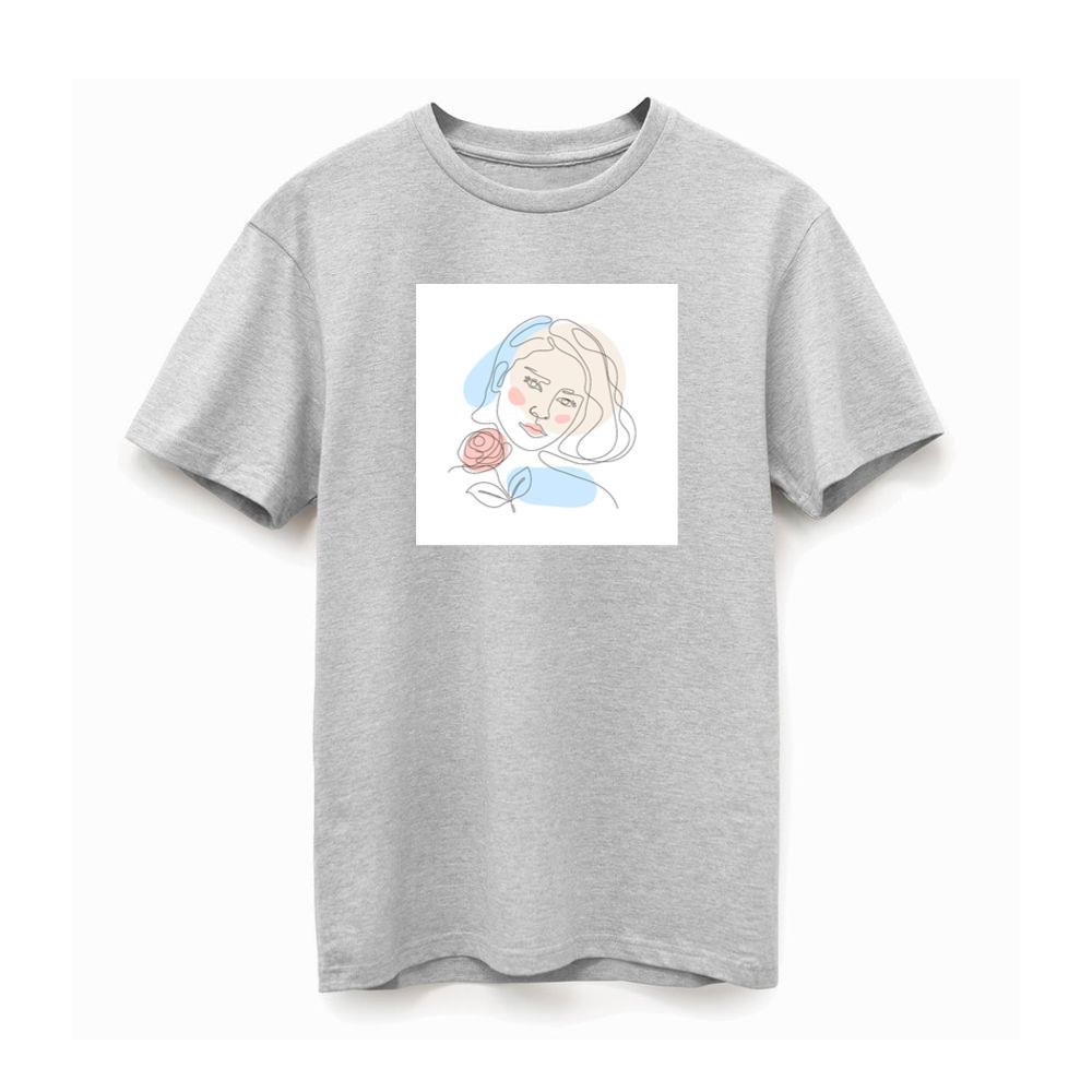 Rose Head Woman Art TShirts Pagetees