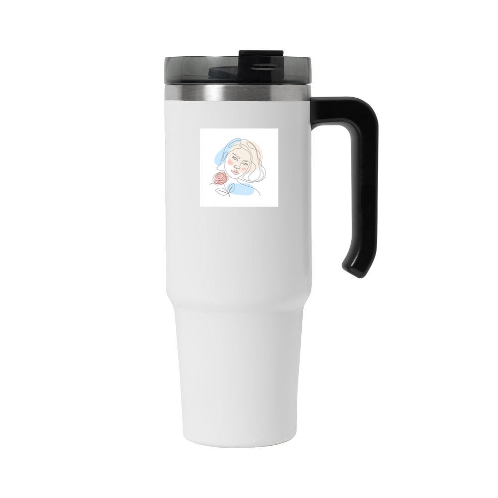 Rose Head Woman Art Tumbler