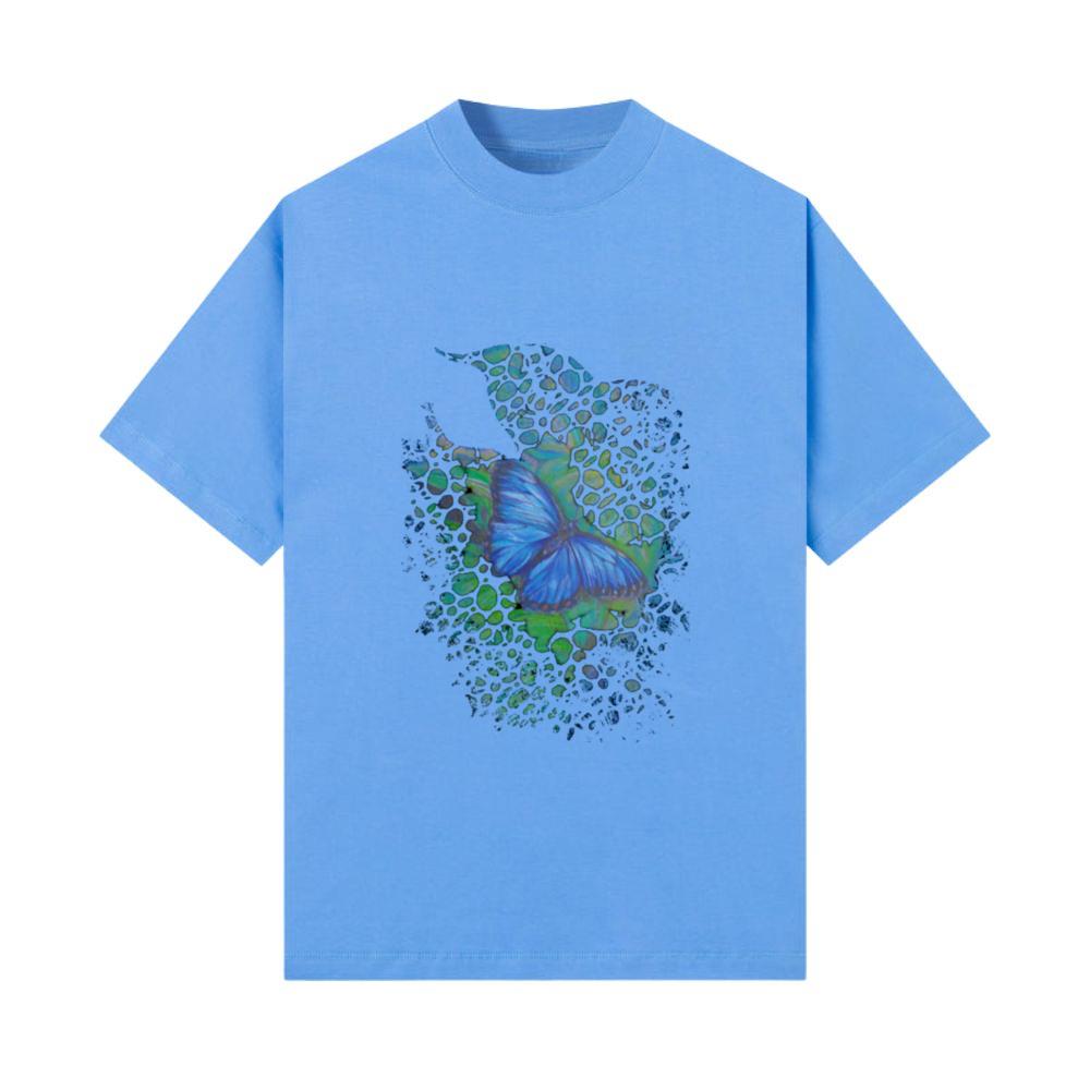 Royal blue monarch butterfly retro 70's animal T-Shirt