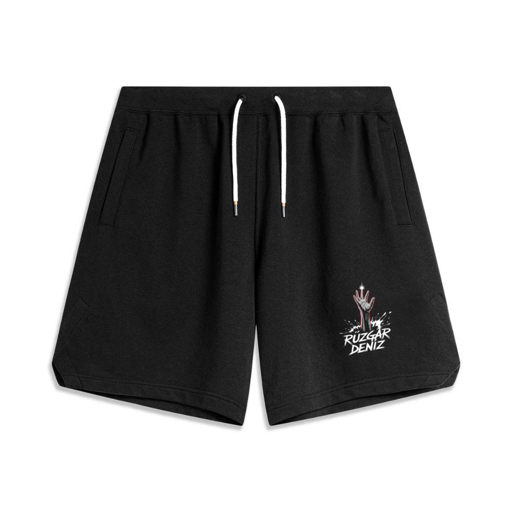 Ruzgar Deniz Rock Hand Retro Graphic Men's Basketball Shorts