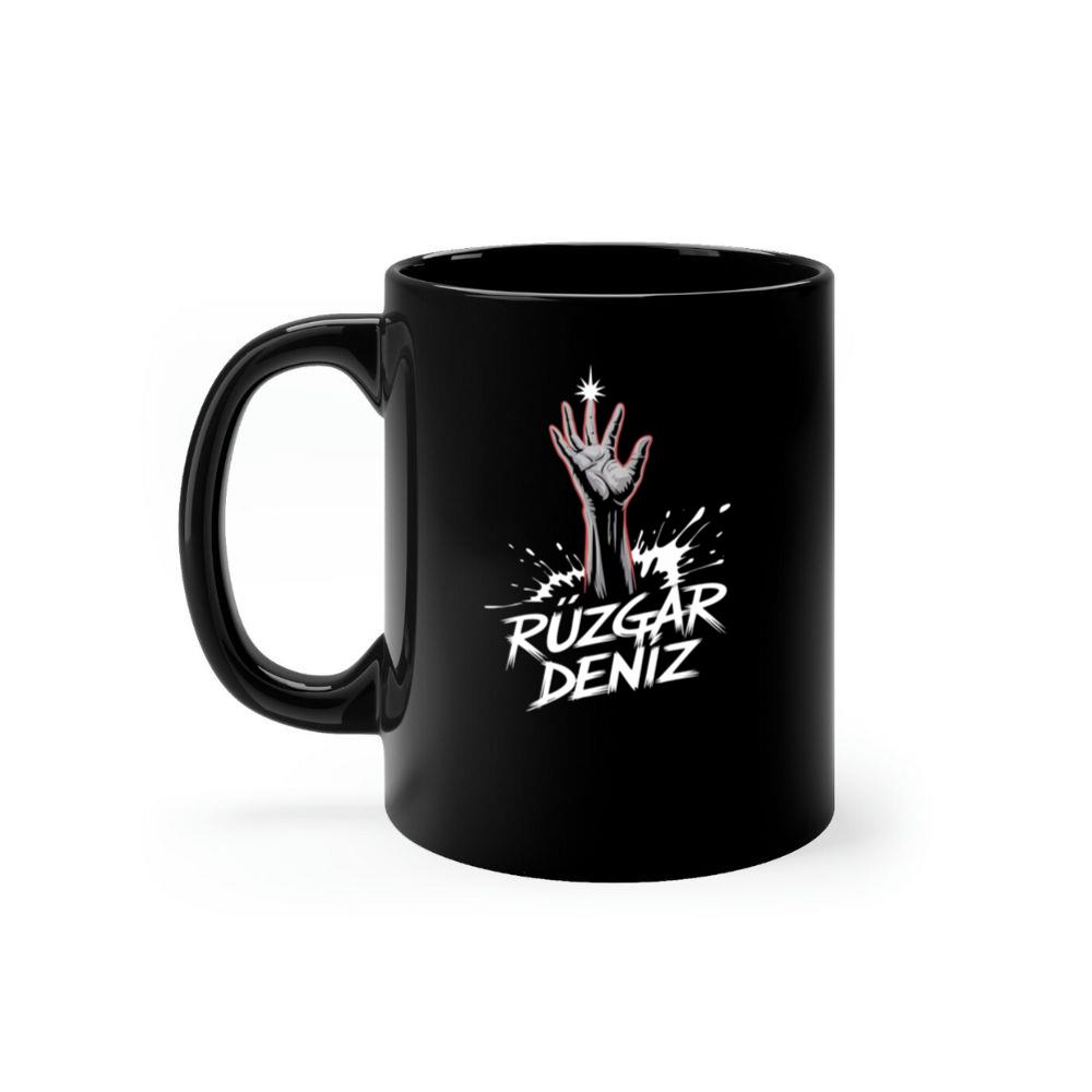 Ruzgar Deniz Rock Hand Retro Graphic Mug