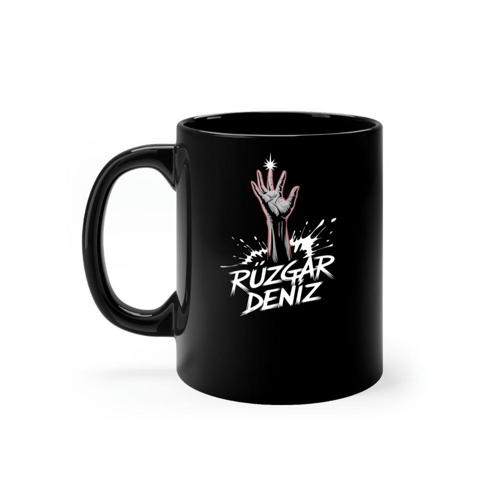 Ruzgar Deniz Rock Hand Retro Graphic Mug