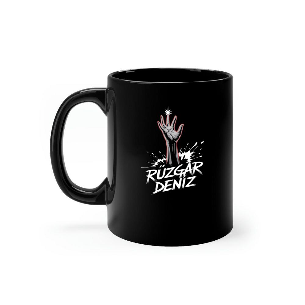 Ruzgar Deniz Rock Hand Retro Graphic Mug