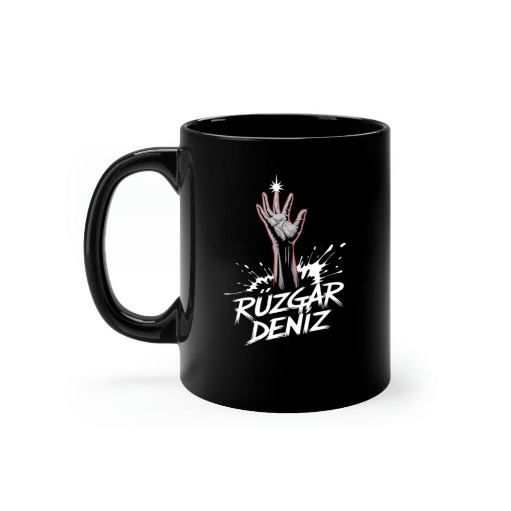 Ruzgar Deniz Rock Hand Retro Graphic Mug