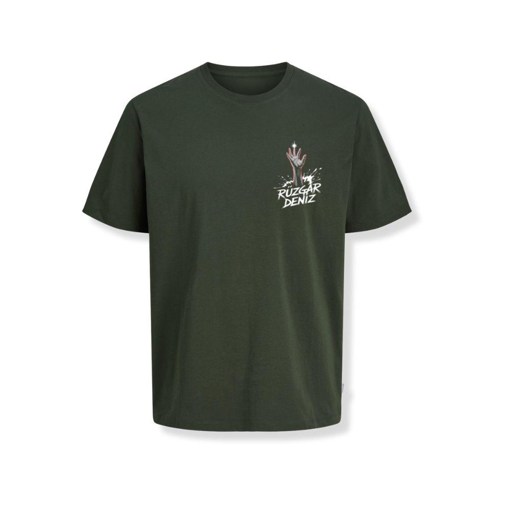 Ruzgar Deniz Rock Hand Retro Graphic T-Shirts