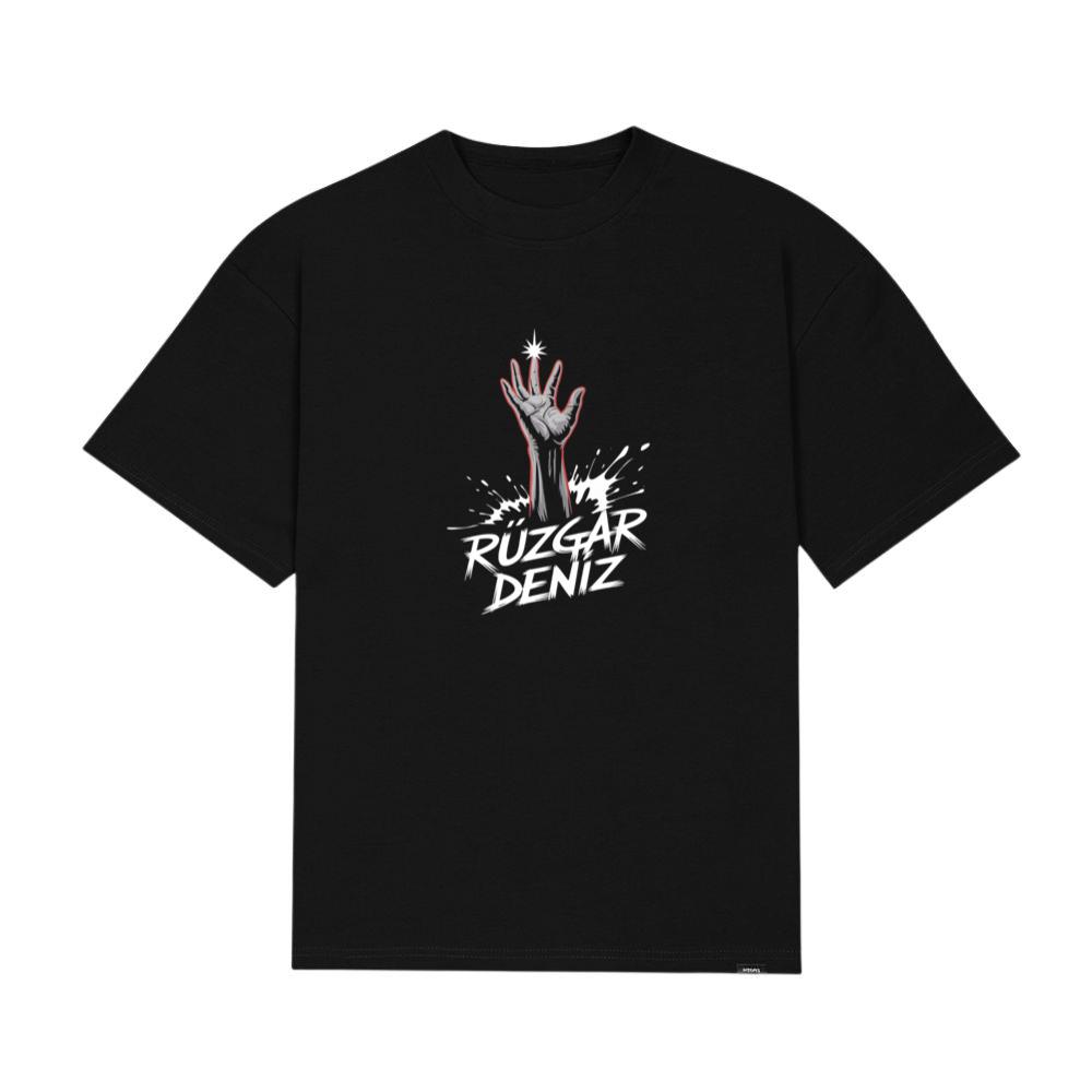 Ruzgar Deniz Rock Hand Retro Graphic T-Shirts
