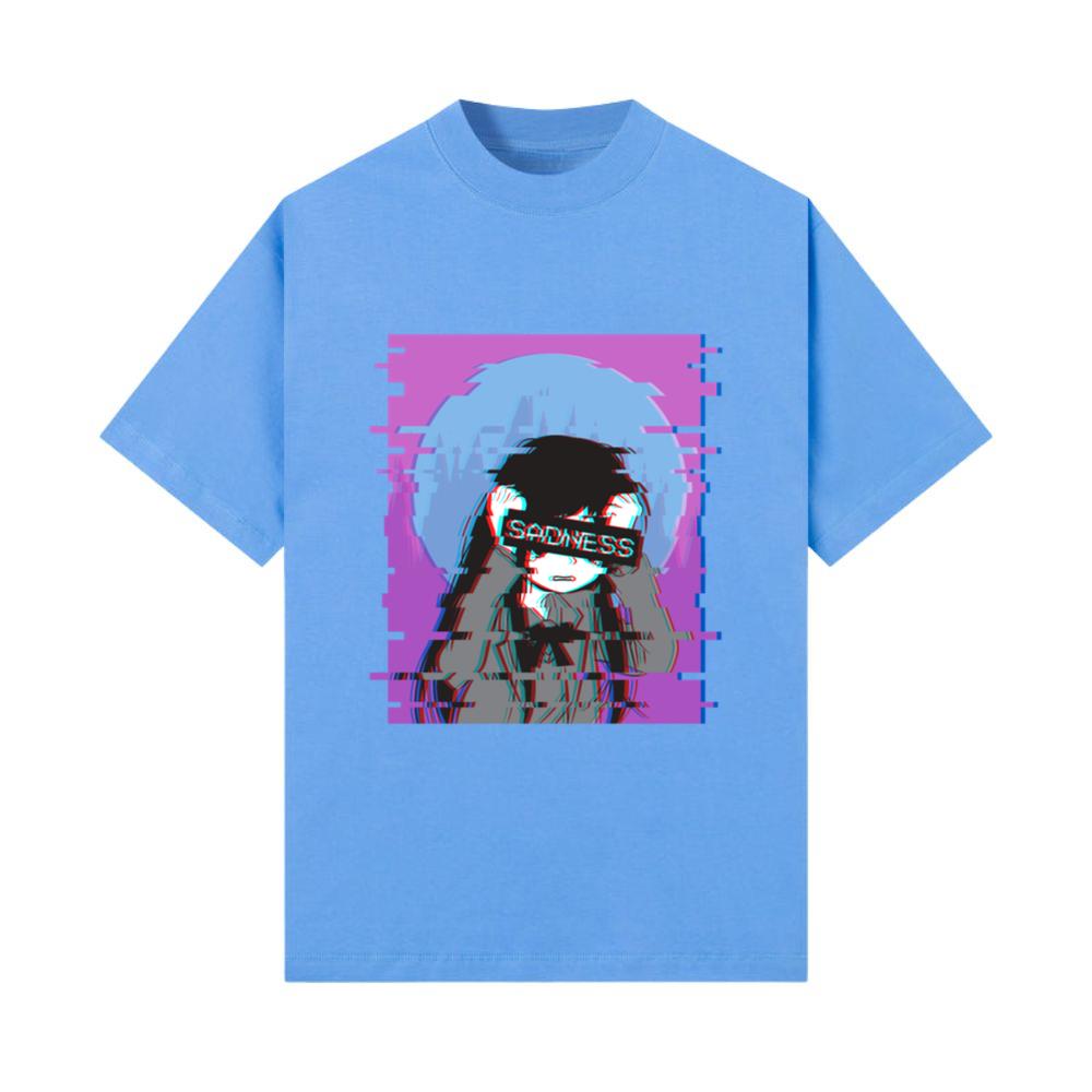 Sad Anime Girl - Japanese Otaku Vaporwave Gift T-Shirt