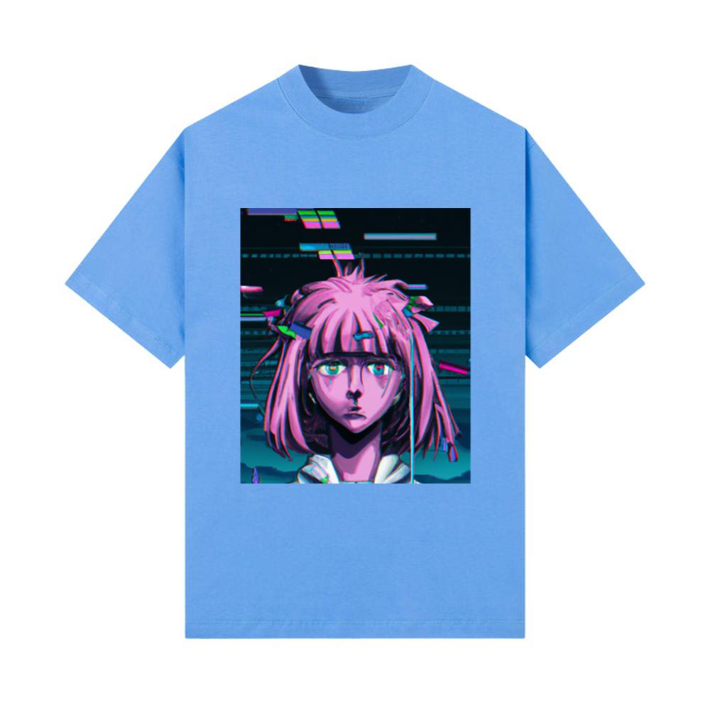 Sad Anime Girl Pastel Aesthetic Anime Girl_3 T-Shirt