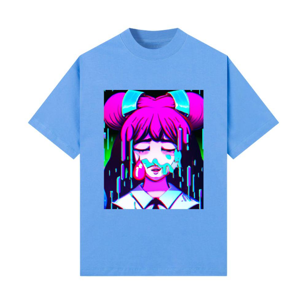 Sad Anime Girl Pastel Aesthetic Anime Girl_7 T-Shirt