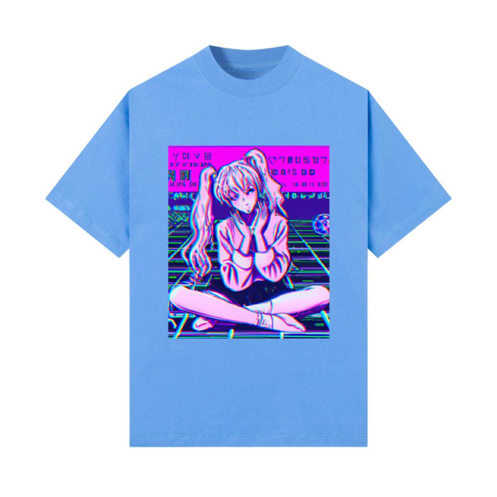 Sad Anime Girl Pastel Aesthetic Anime Girl_9 T-Shirt