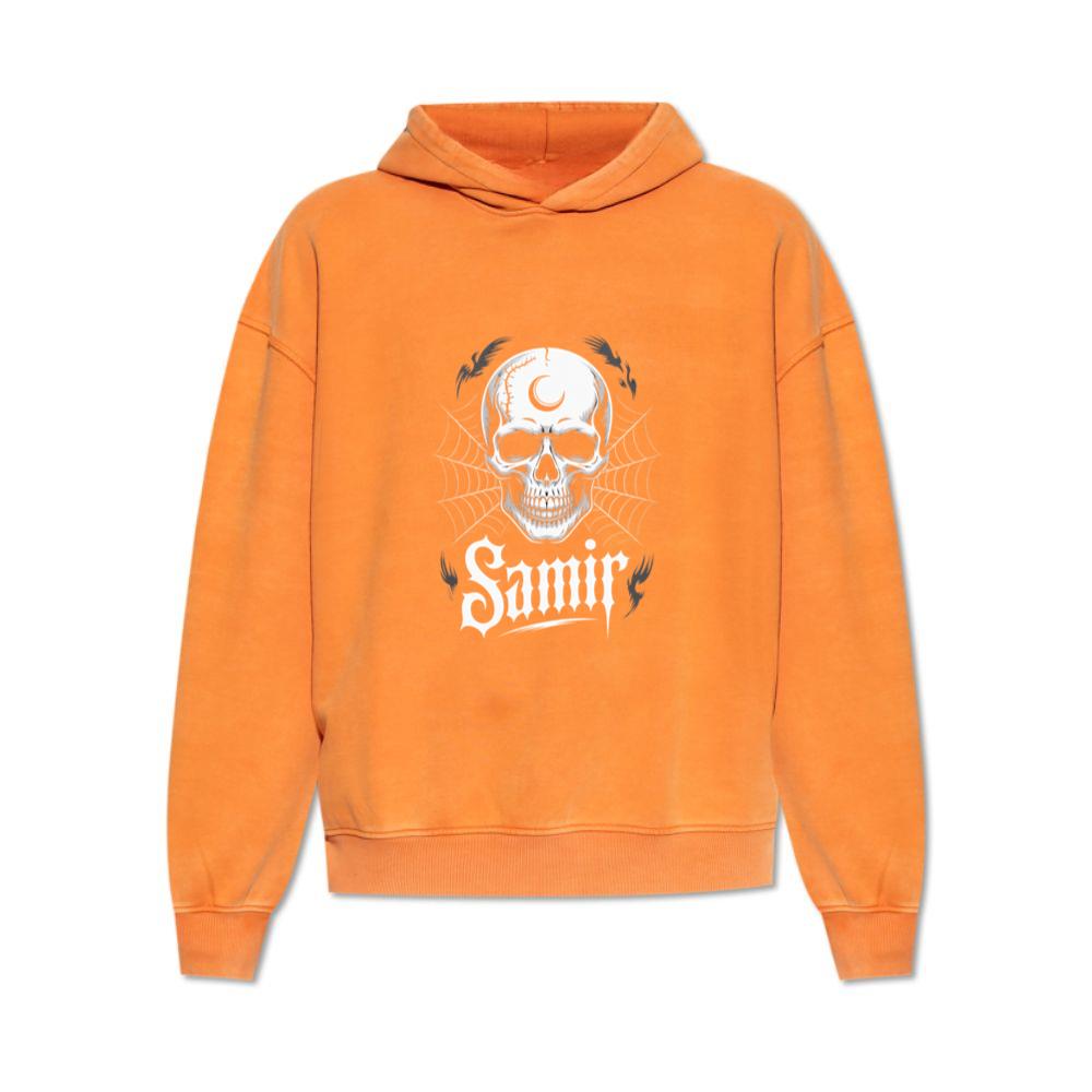 Samir Skull with Spider Web Gothic Dark Artwork Hoodie