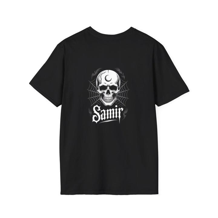 Samir Skull with Spider Web Gothic Dark Artwork T-Shirt