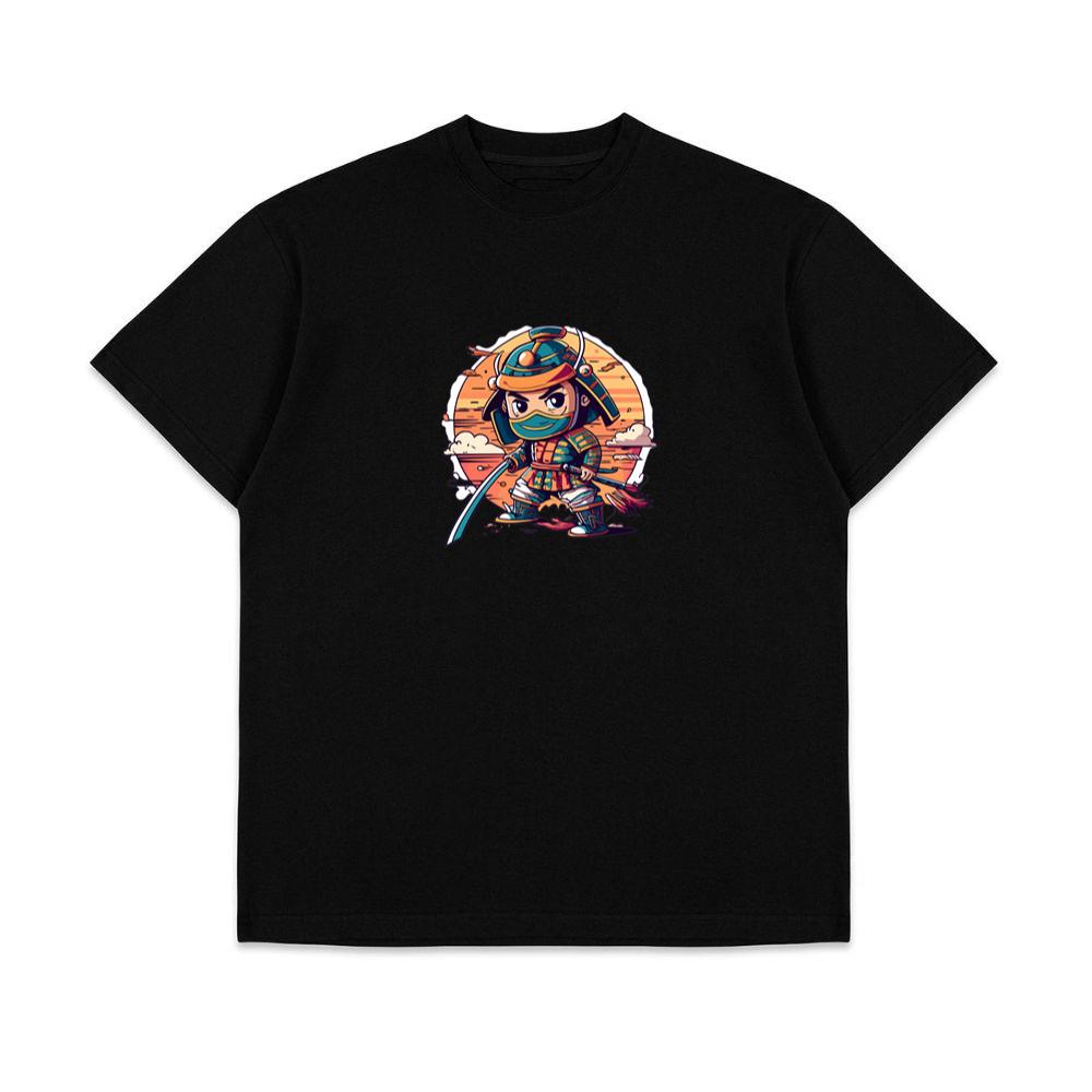 Samurai Boy Vintage Japanese Style T-Shirts