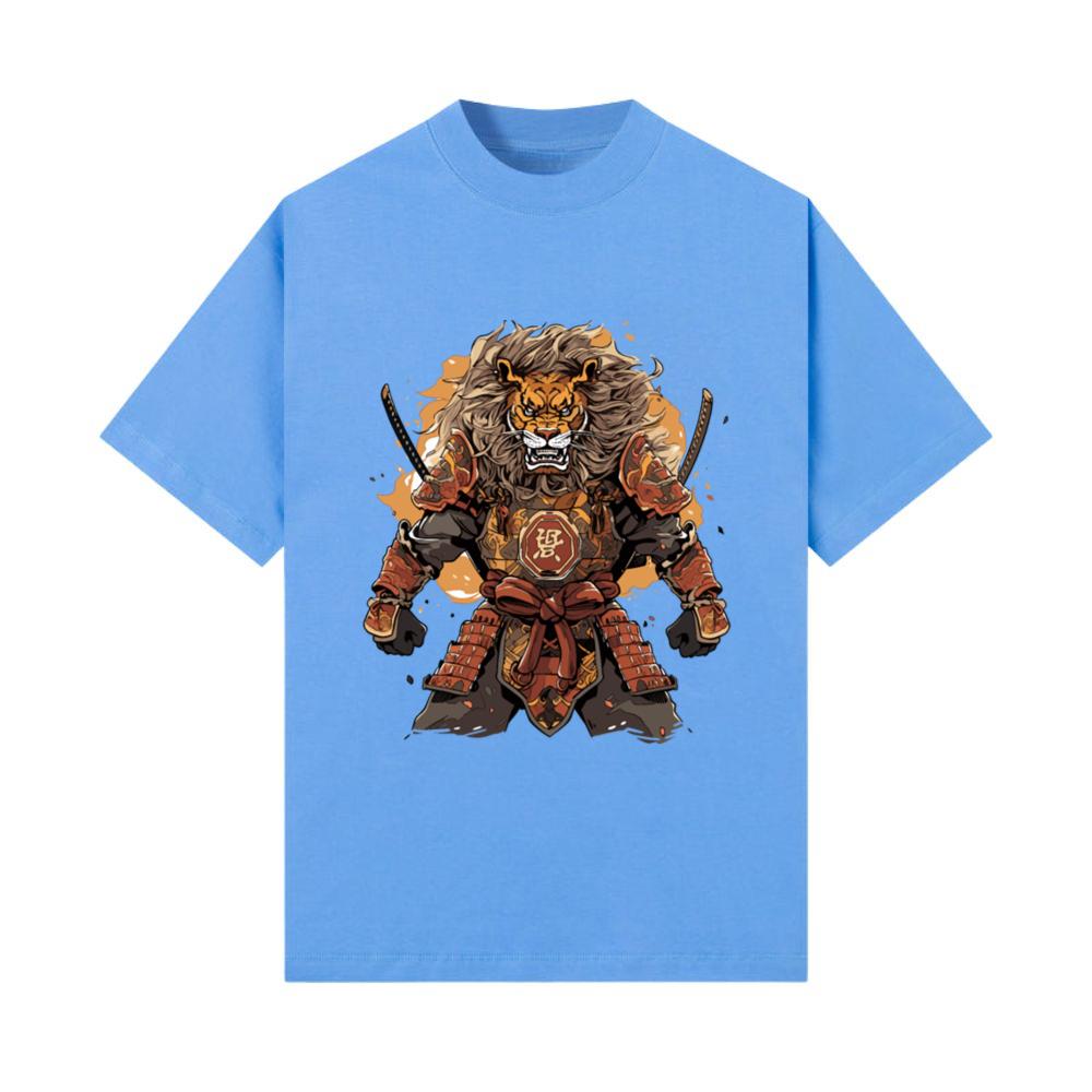 Samurai Katana Sword Anime Lion Manga Warrior T-Shirt