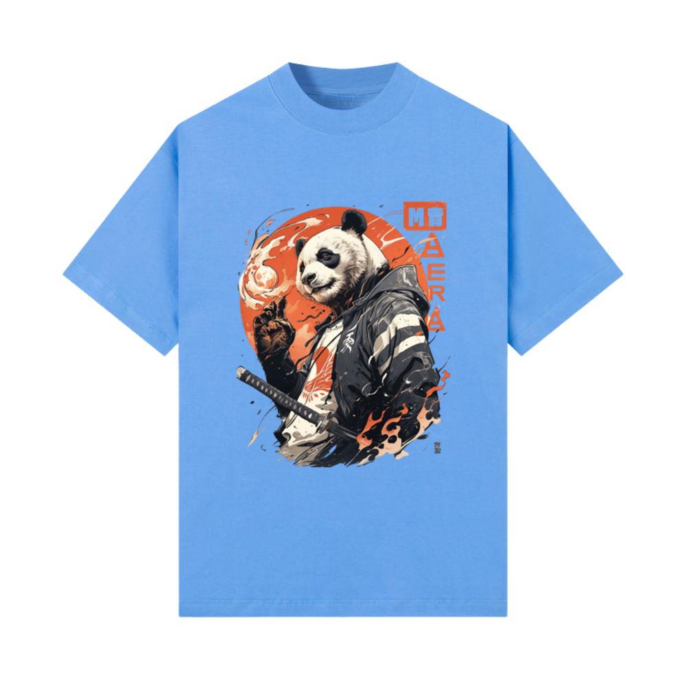 Samurai Panda Warrior – Urban Anime Street Style T-Shirt