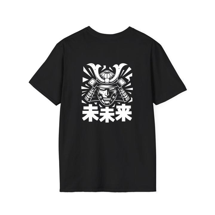 Samurai Skull with Katana Swords and Japanese Kanji Design T-Shirt