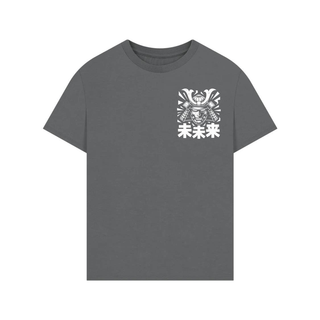 Samurai Skull with Katana Swords and Japanese Kanji Design T-Shirts