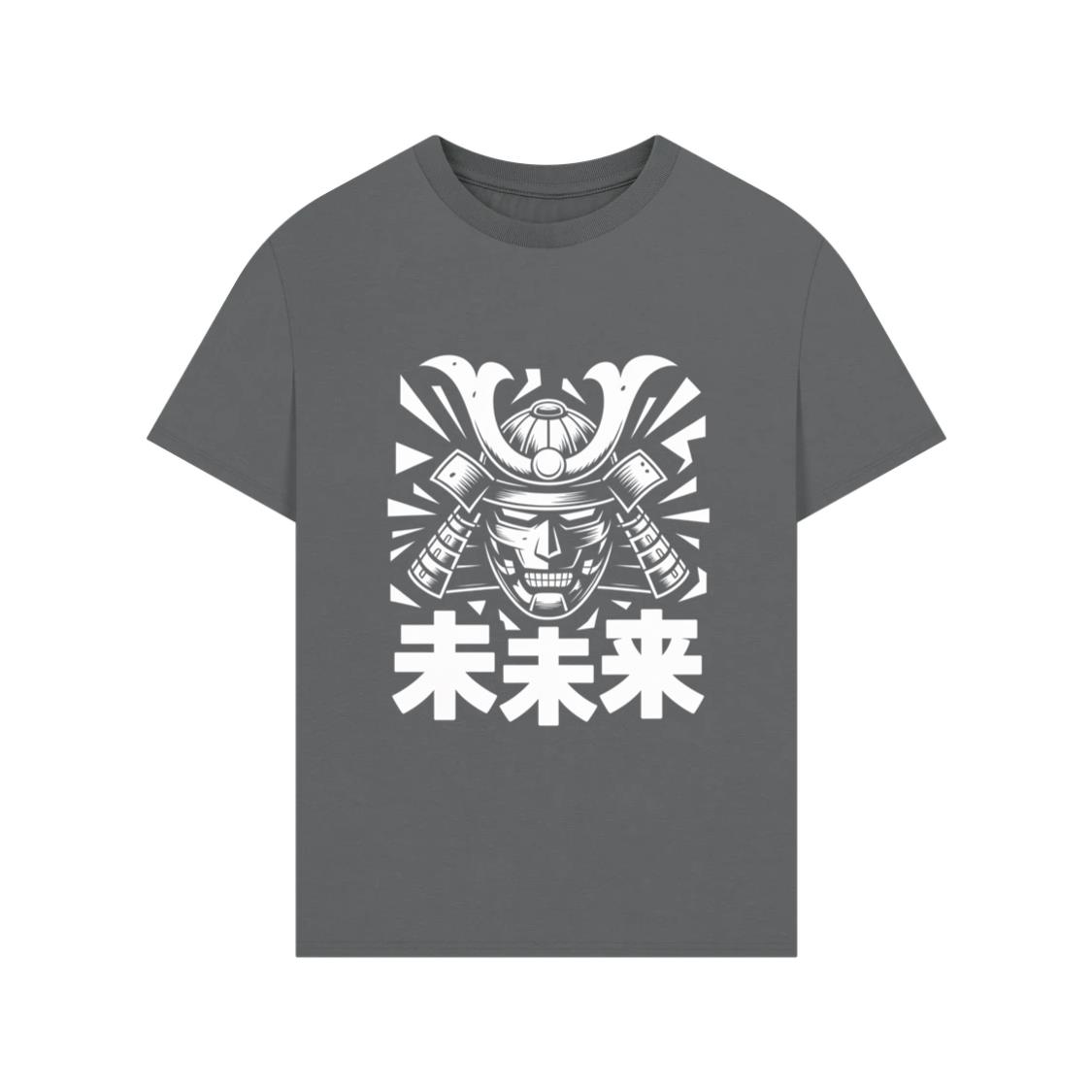 Samurai Skull with Katana Swords and Japanese Kanji Design T-Shirts