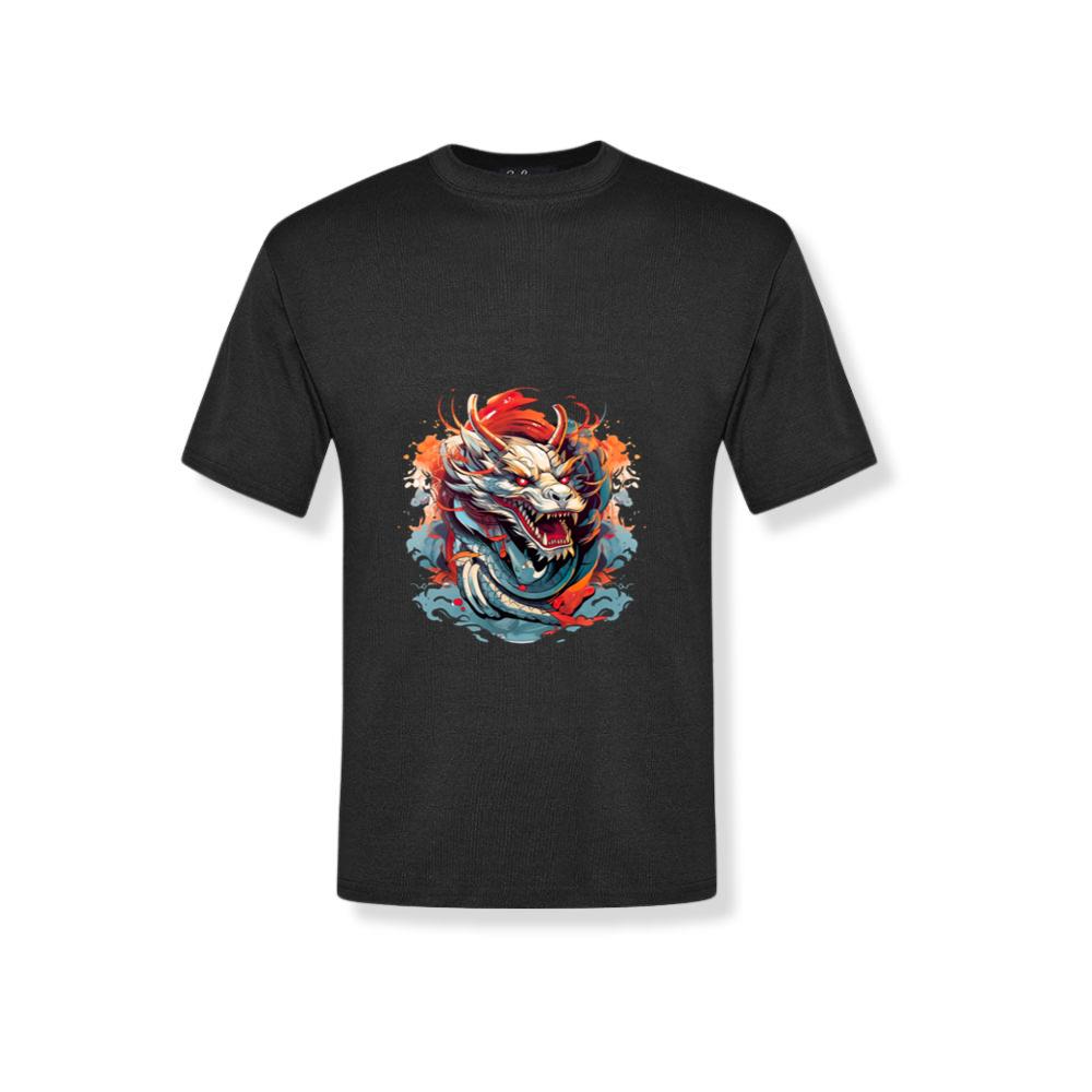 Samurai Tiger with Japanese Temple and Sea Waves T-Shirts